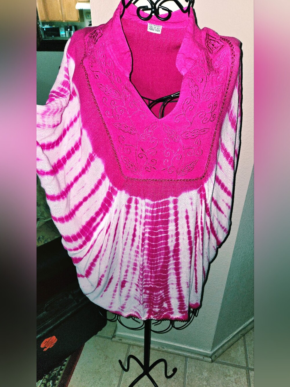 Bohemian, Pink, One Size